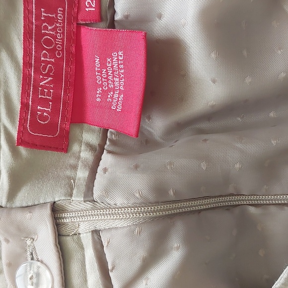 GLENSPORT skirt, size 12, Beige Color, 97% Cotton, 3% Spandex - Picture 6 of 8